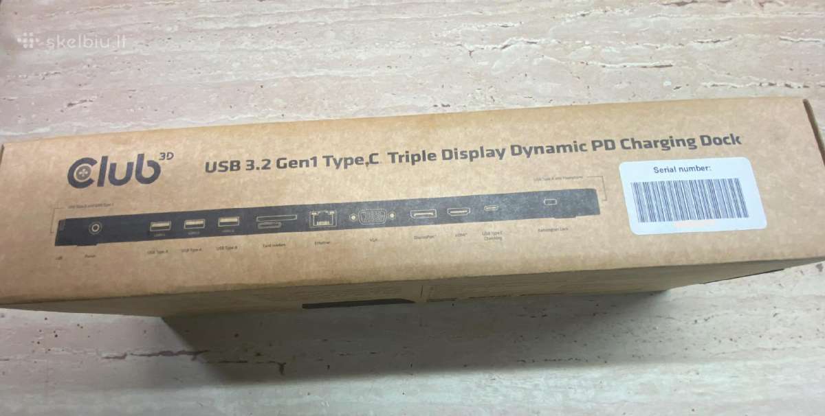 Club 3D Usb Type C 3.2 Gen1 Triple - nuotraukos Nr. 3