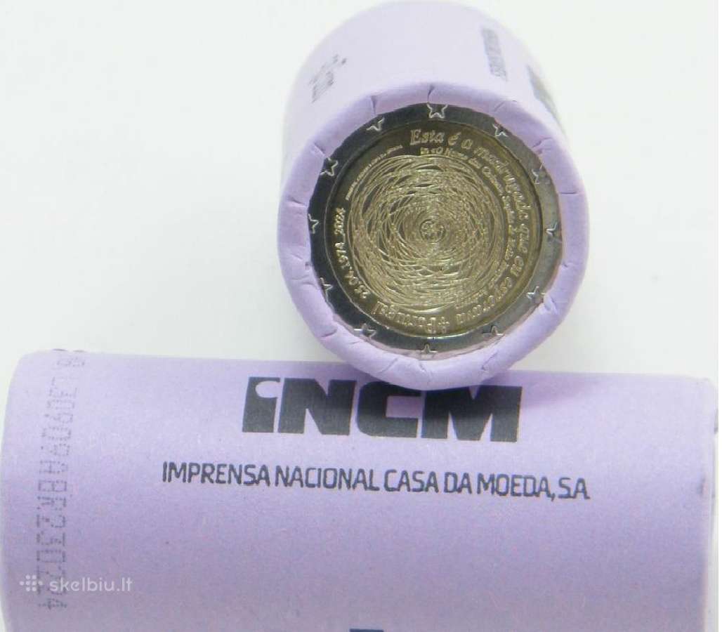 Portugalija 2024 2 euro Gvazdikų revoliucija