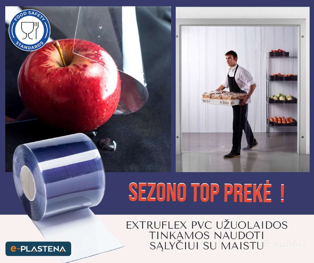Pvc juostų užuolaidos sąlyčiui su maistu - nuotraukos Nr. 2