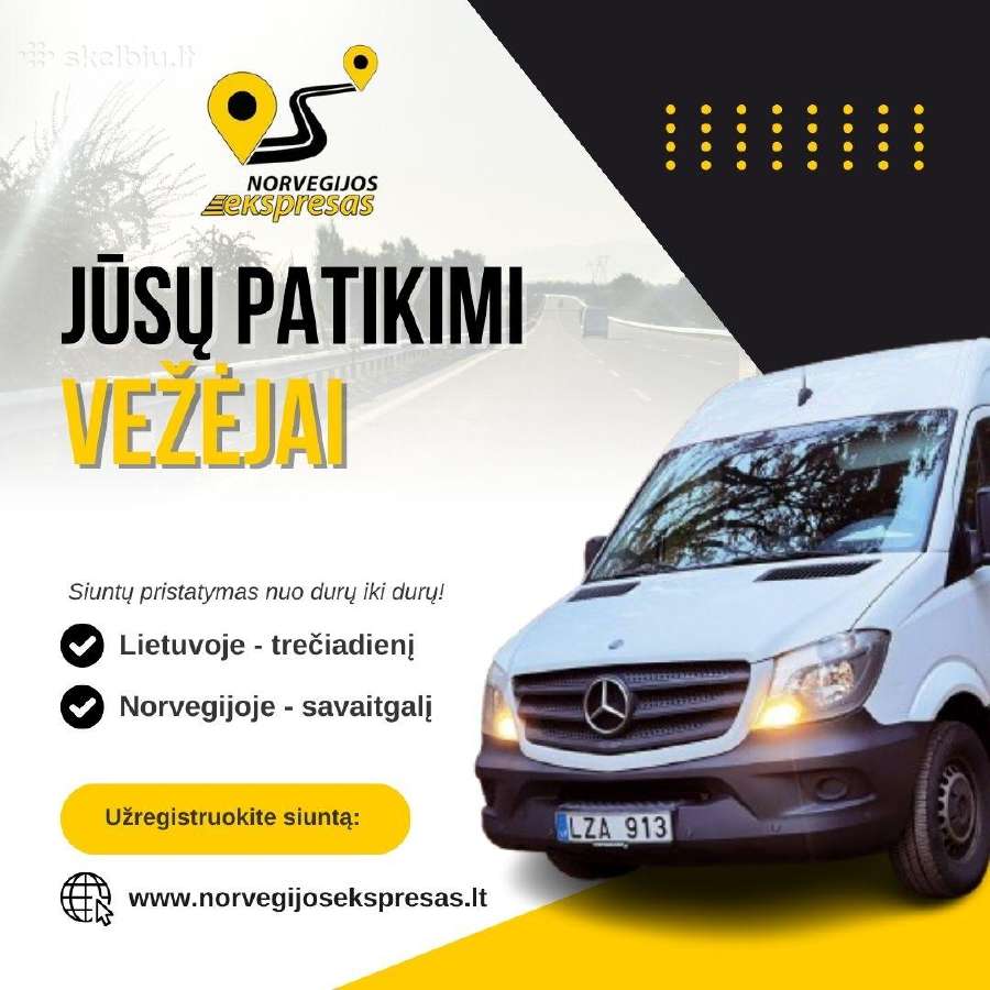 Siuntos Nuo 20eur. Į Norvegiją!