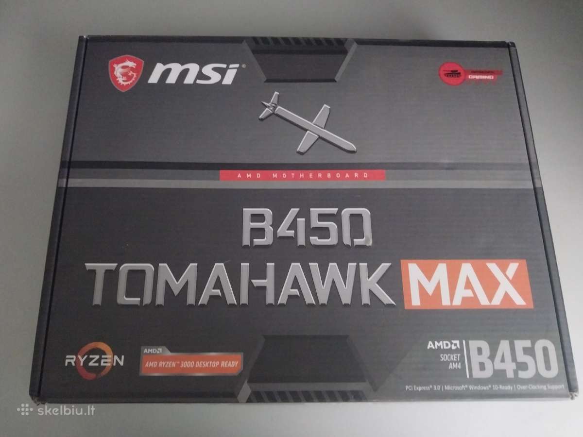 Msi B450 Tomahawk Max motininė plokštė - Skelbiu.lt