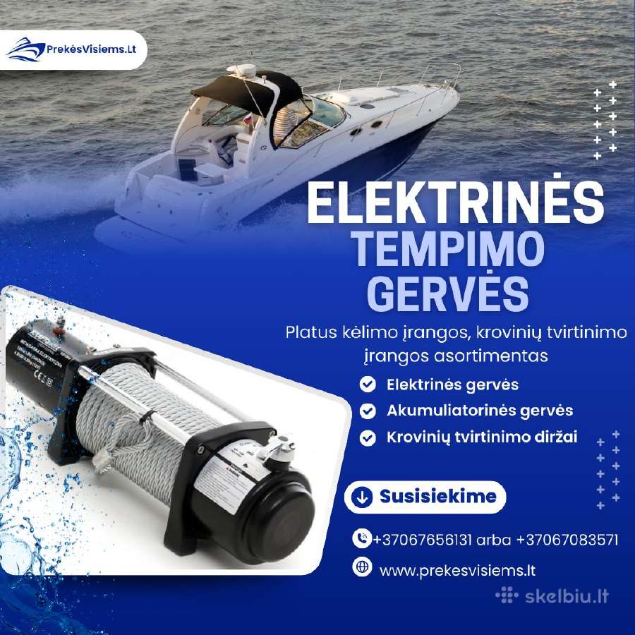 Elektrinės kėlimo ir tempimo gervės
