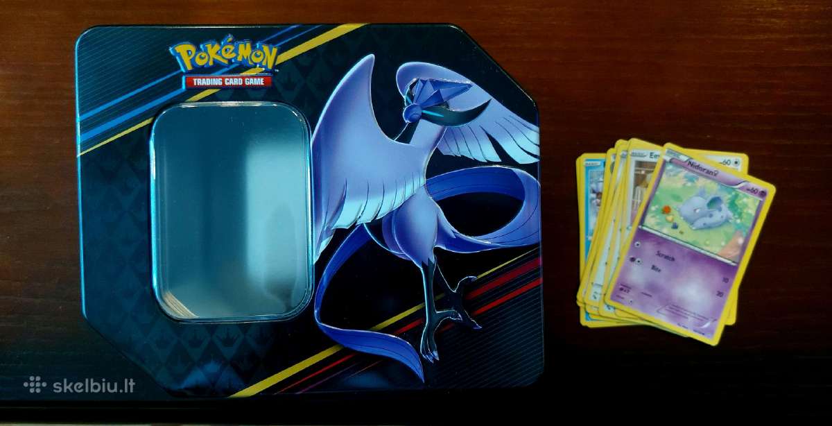 Didelė violetinė Pokemon dėžutė su dovana