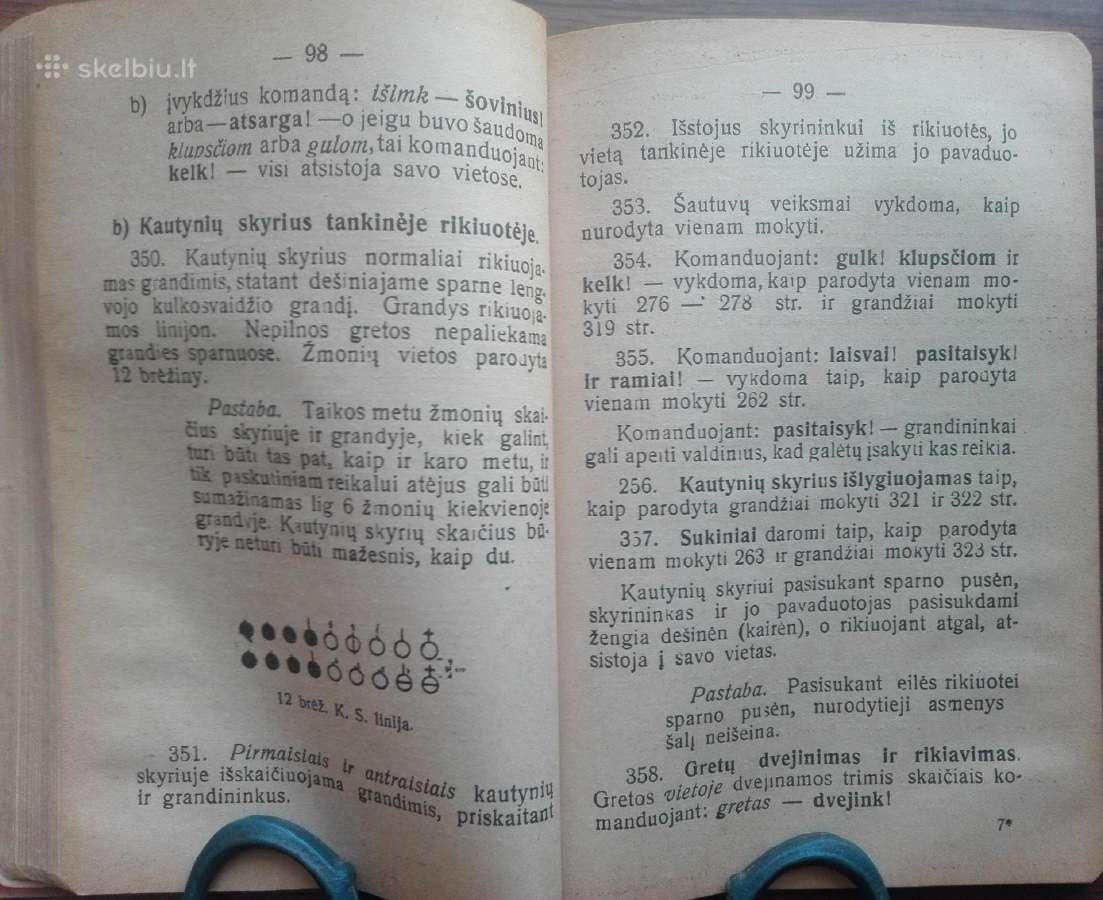 1888. Pėstininkų Rikiuotės Statutas reta antikvari - nuotraukos Nr. 6