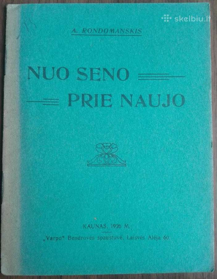 1890. Nuo Seno Prie Naujo unikali antikvarinė-kole