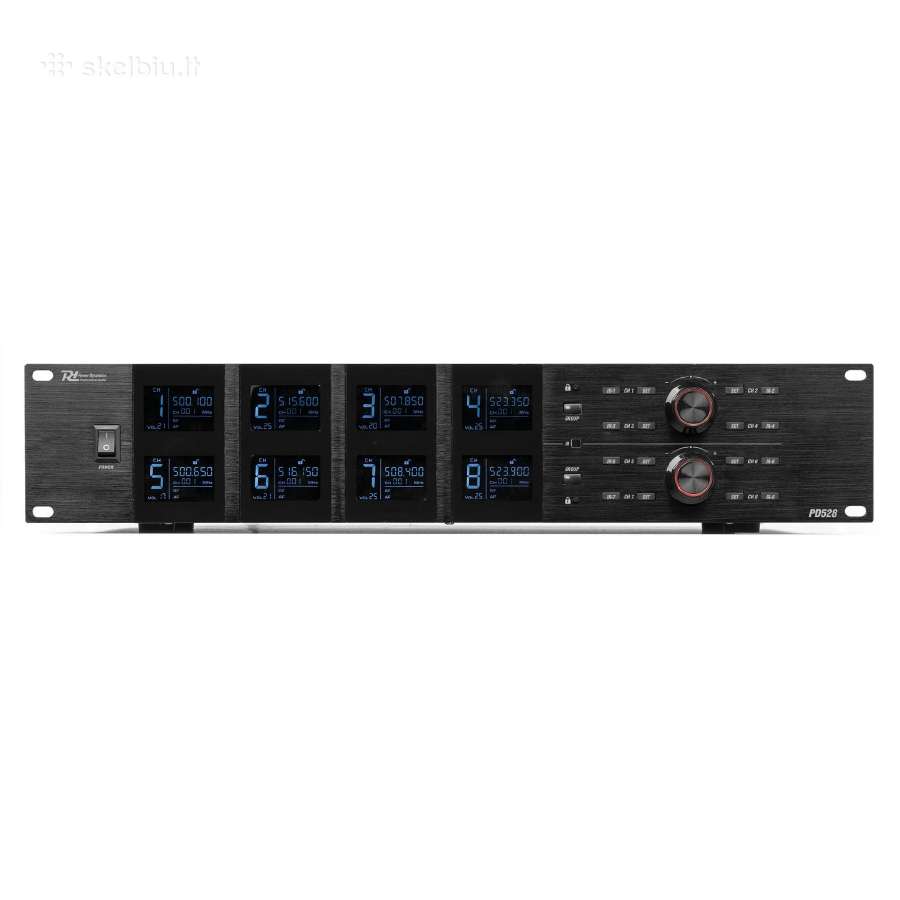 Pd528 Uhf 8 belaidžių mikrofonų sistema - nuotraukos Nr. 4