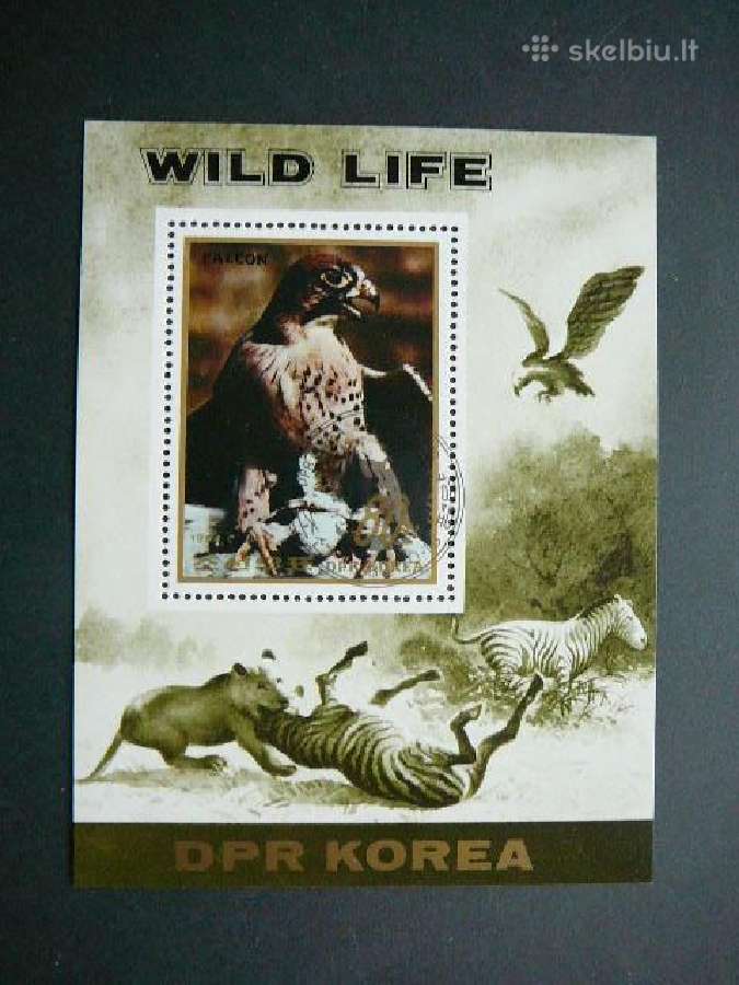 Ereliai Pauksciai Liutai Zebrai Koreja 1984 kr358