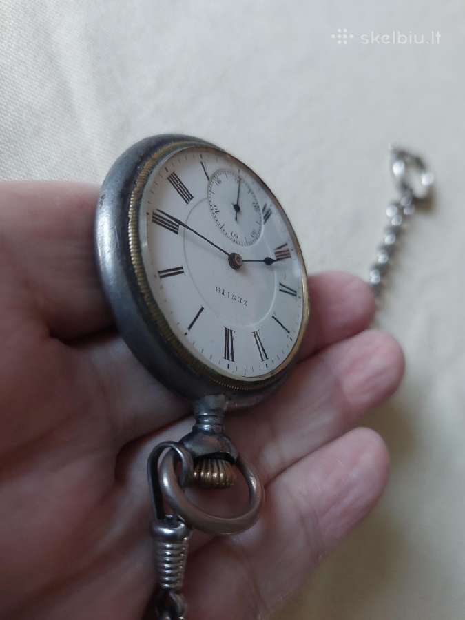 Metalinis Kišeninis Mechaninis Laikrodis Zenith. - nuotraukos Nr. 10