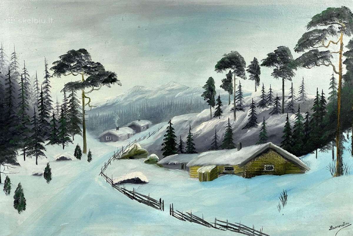 Drobė aliejus kaina 35 eurai - nuotraukos Nr. 2