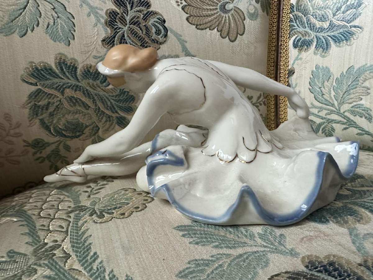 Porcelianinė skulptūra, balerina - nuotraukos Nr. 2
