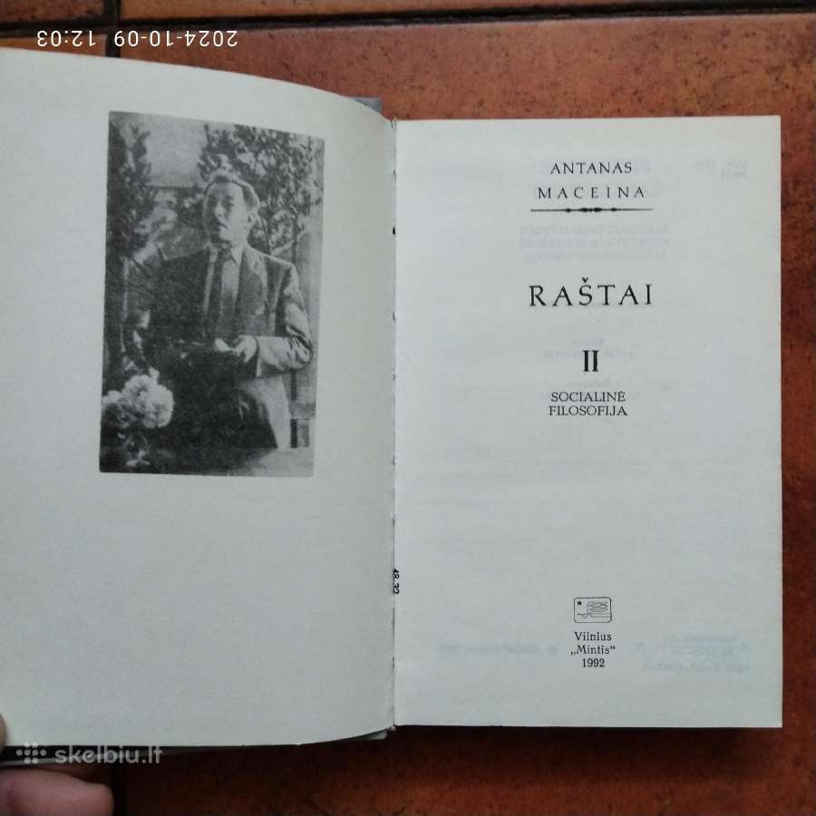 Antanas Maceina "Raštai" II tomas 1992 metai - nuotraukos Nr. 3