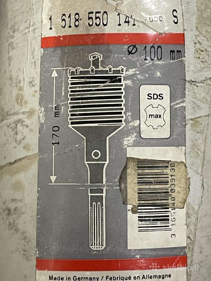 Gręžimo karūna Bosch Sds max, 100,0x170,0 mm - nuotraukos Nr. 3