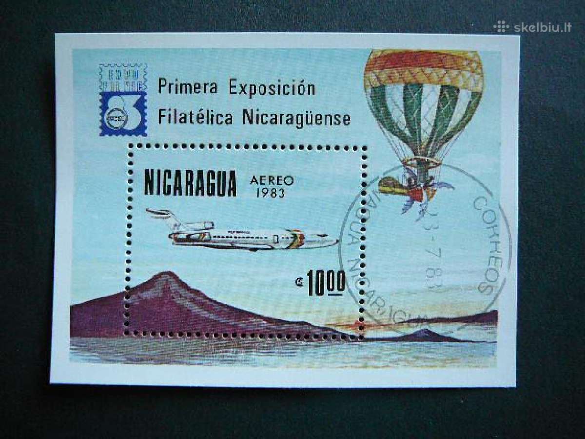 Lektuvai Oro balionai Nikaragva 1983 antsp. nkr361