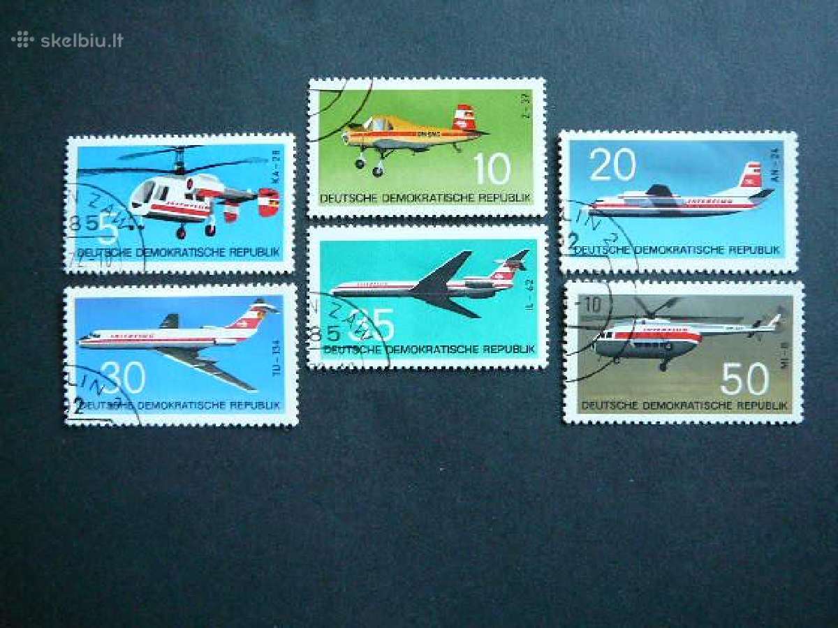 Lektuvai Vokietija Dem. 1972 antsp. vdm299