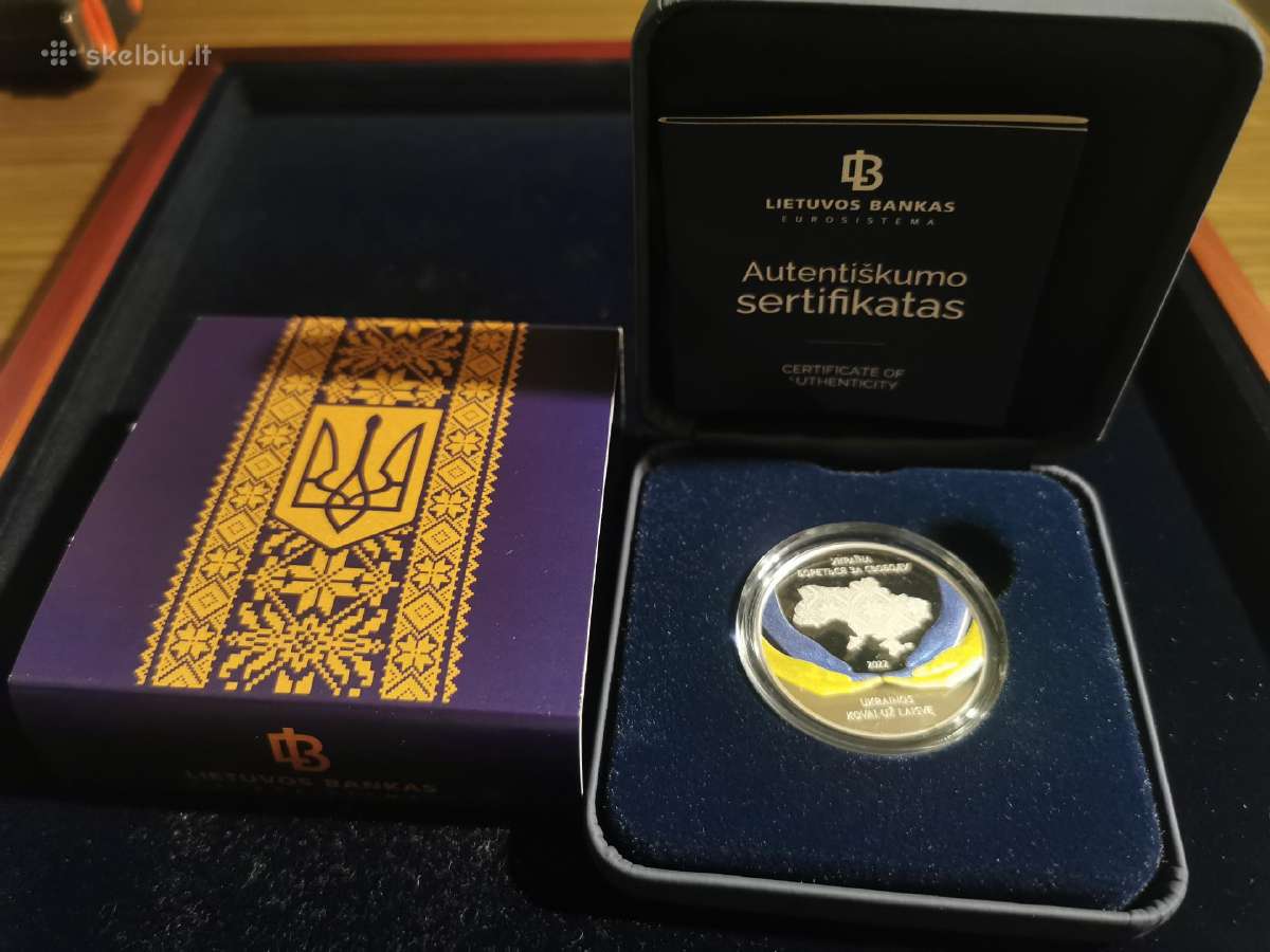 Sidabrinė moneta skirta Ukrainos kovai už laisvę - nuotraukos Nr. 2