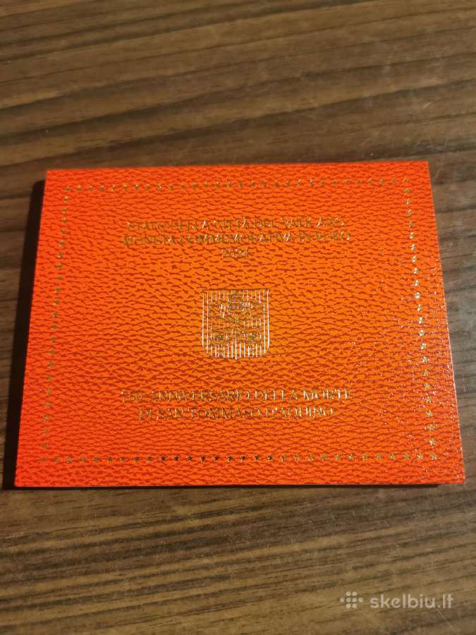 2024m Vatikano 2eur moneta Tomas Akvinietis