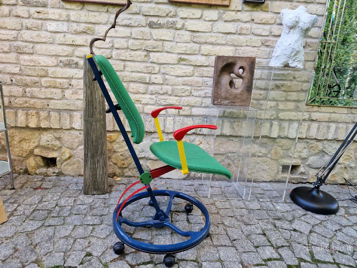 Vintažinė Mid Century autorinė darbo kėdė - nuotraukos Nr. 3