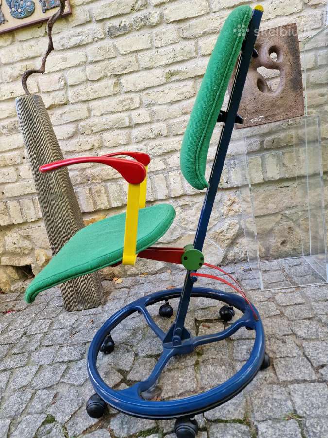Vintažinė Mid Century autorinė darbo kėdė - nuotraukos Nr. 6