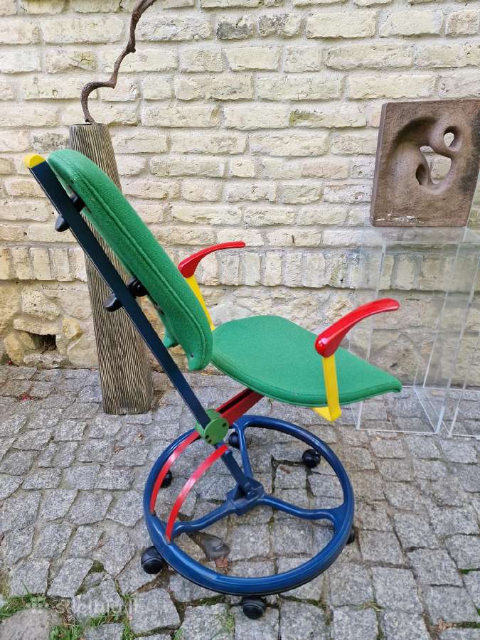 Vintažinė Mid Century autorinė darbo kėdė - nuotraukos Nr. 12