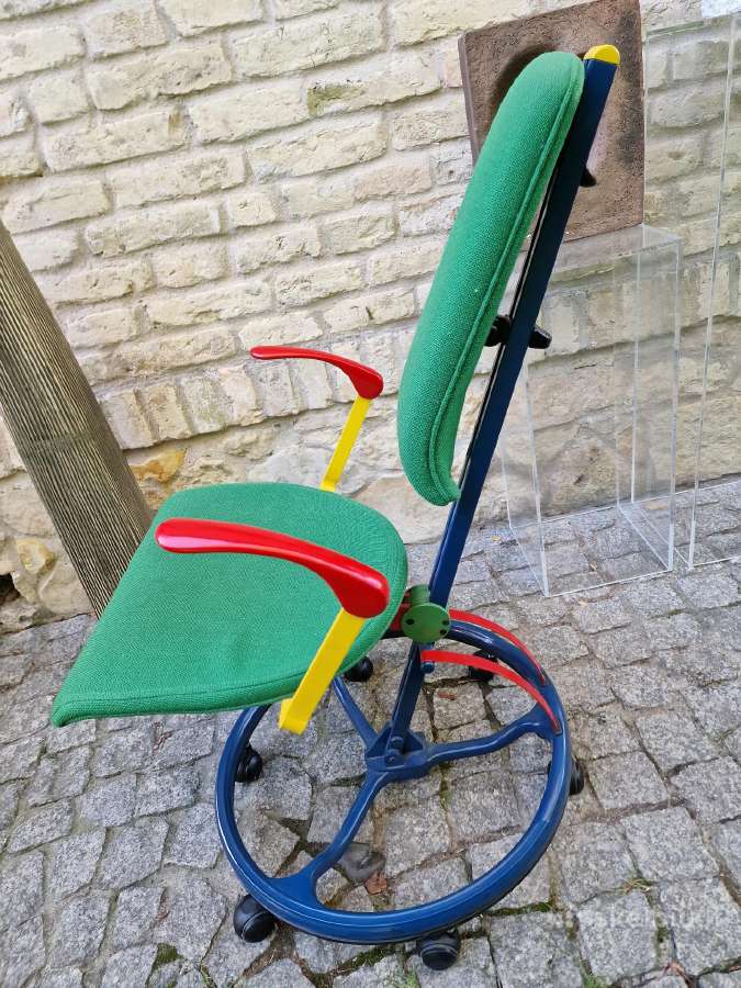 Vintažinė Mid Century autorinė darbo kėdė - nuotraukos Nr. 13
