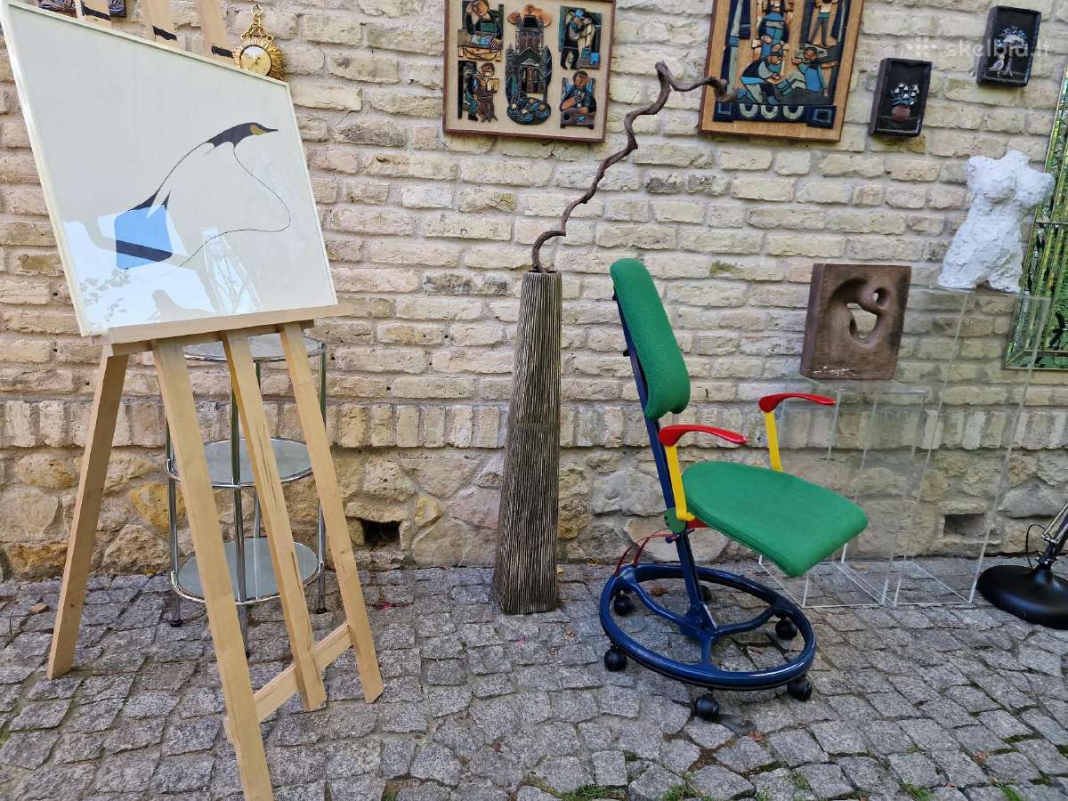 Vintažinė Mid Century autorinė darbo kėdė - nuotraukos Nr. 24