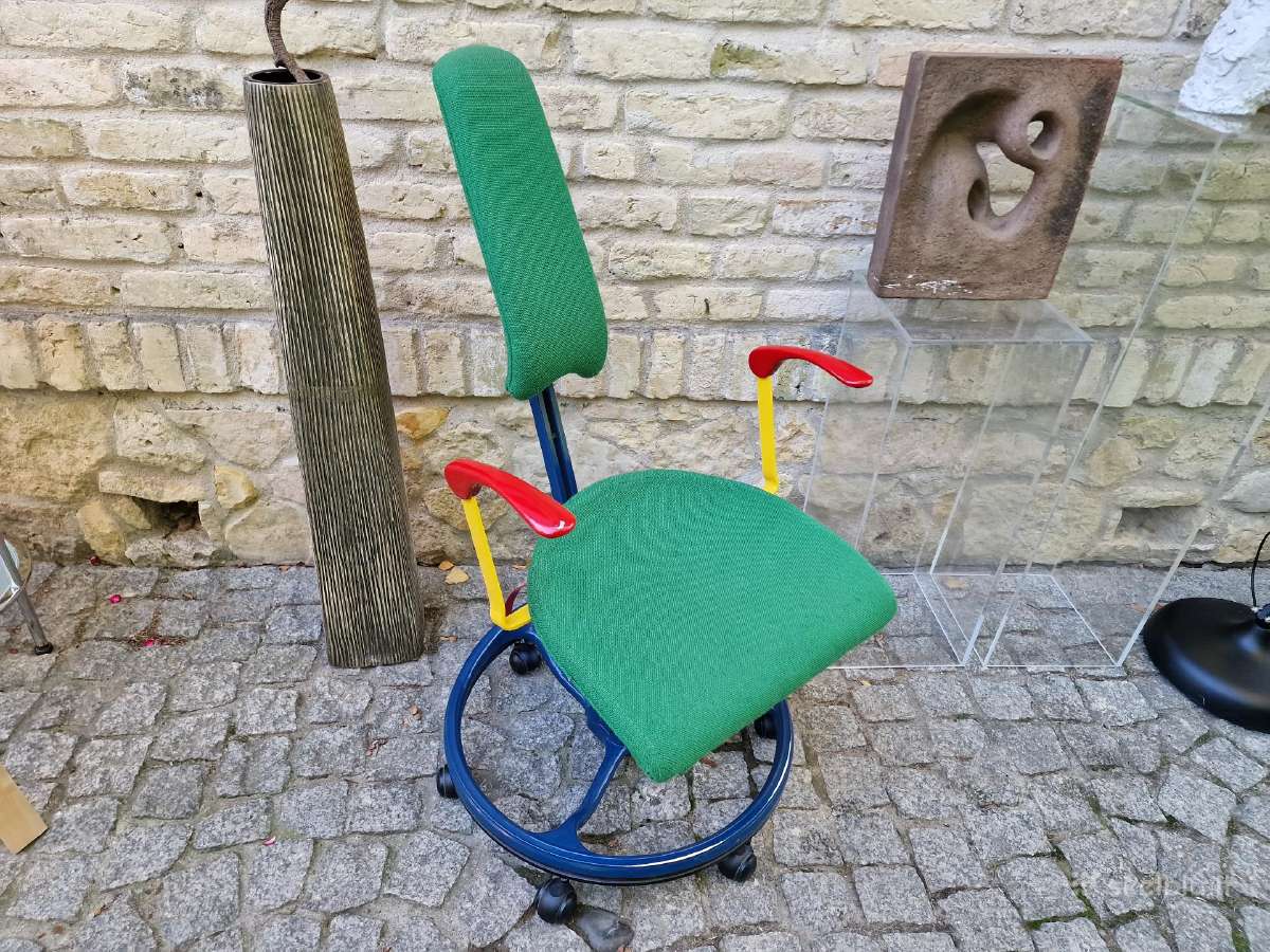 Vintažinė Mid Century autorinė darbo kėdė - nuotraukos Nr. 27