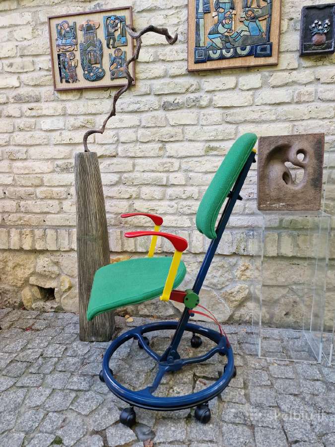 Vintažinė Mid Century autorinė darbo kėdė - nuotraukos Nr. 29