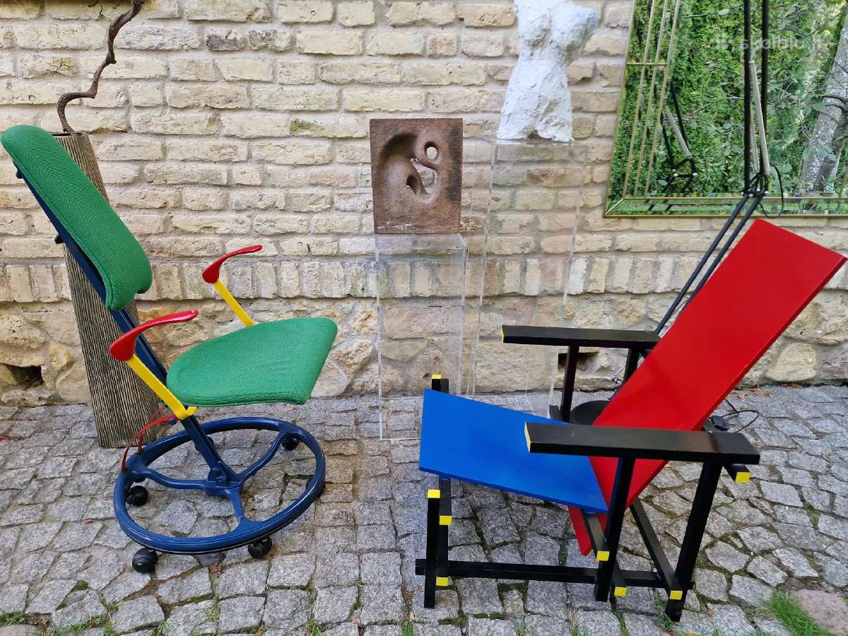 Vintažinė Mid Century autorinė darbo kėdė - nuotraukos Nr. 35