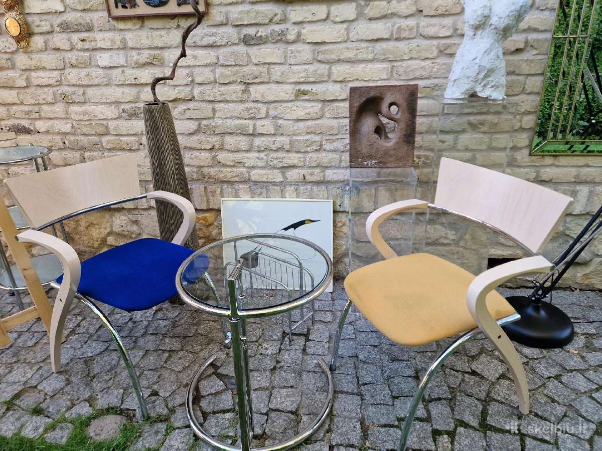 Vintažinių Mid Century autorinių kėdžių pora - nuotraukos Nr. 4