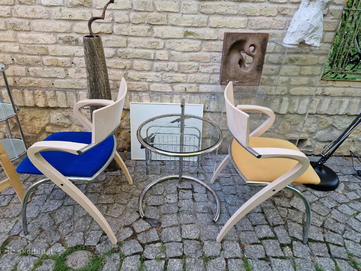 Vintažinių Mid Century autorinių kėdžių pora - nuotraukos Nr. 2