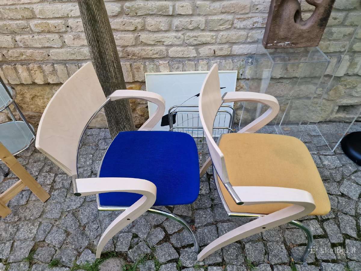 Vintažinių Mid Century autorinių kėdžių pora - nuotraukos Nr. 20