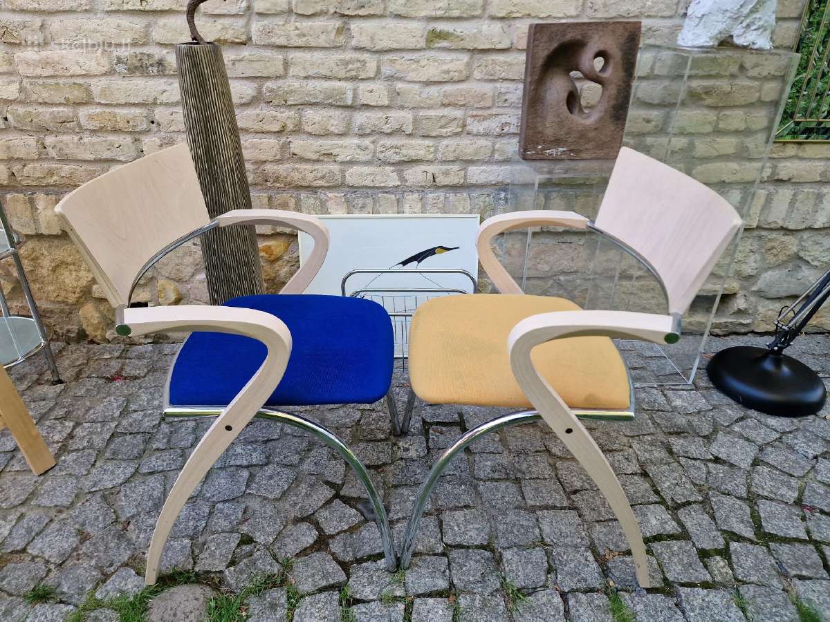 Vintažinių Mid Century autorinių kėdžių pora - nuotraukos Nr. 22