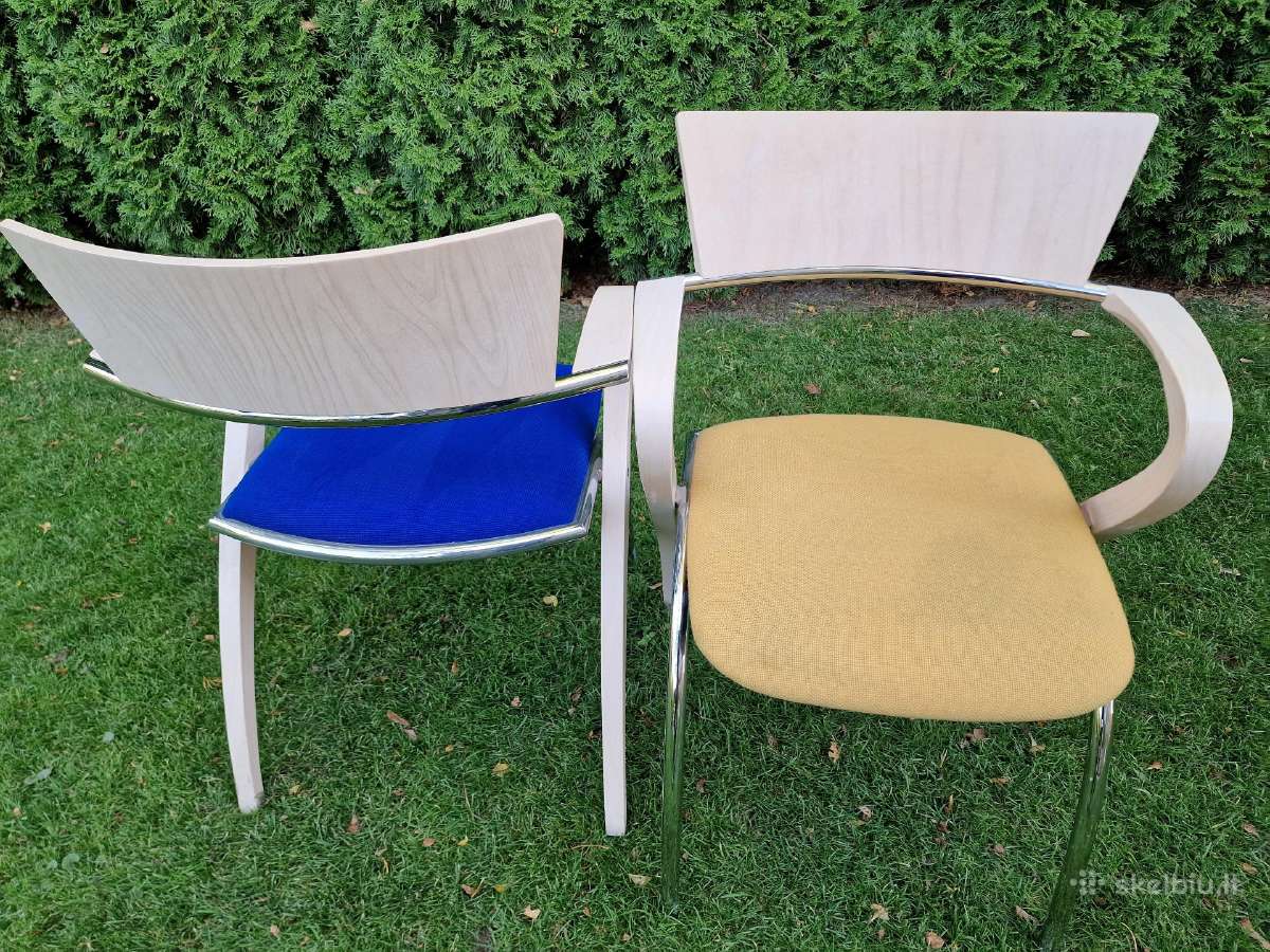 Vintažinių Mid Century autorinių kėdžių pora - nuotraukos Nr. 18