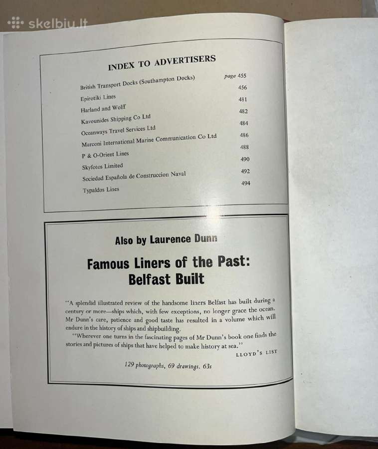 Passenger Liners. Dunn, Laurence - nuotraukos Nr. 5