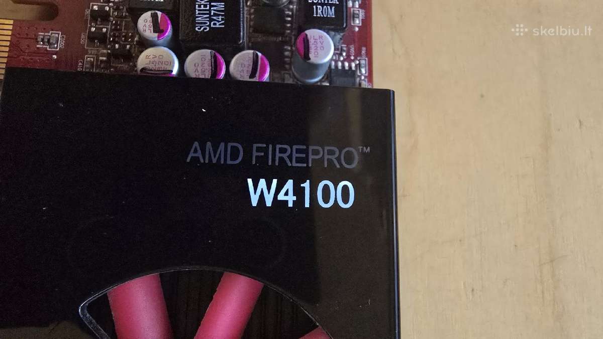 Amd Firepro W4100 2gb Gddr5 4x Minidp Pcie x16 50w - nuotraukos Nr. 2