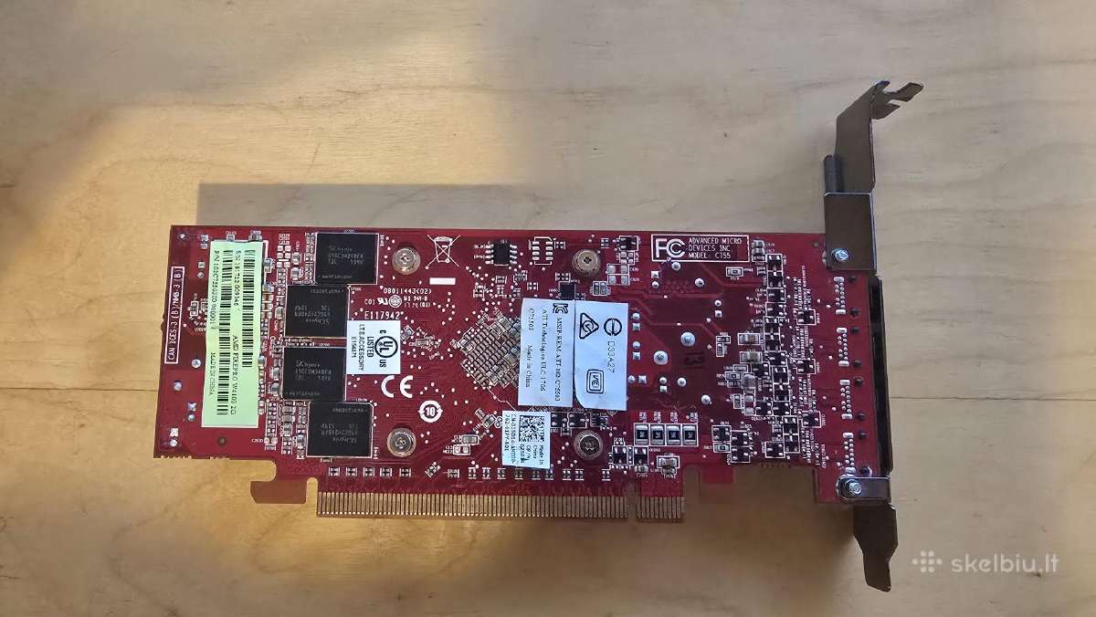 Amd Firepro W4100 2gb Gddr5 4x Minidp Pcie x16 50w - nuotraukos Nr. 3