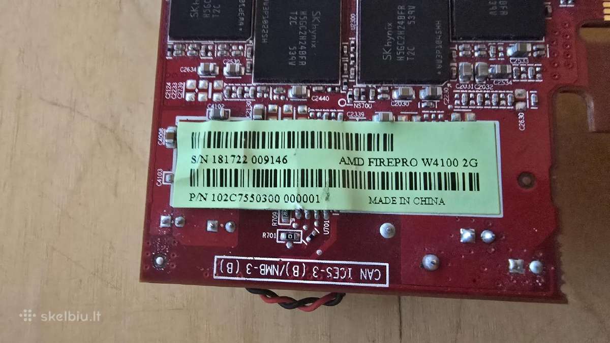 Amd Firepro W4100 2gb Gddr5 4x Minidp Pcie x16 50w - nuotraukos Nr. 5