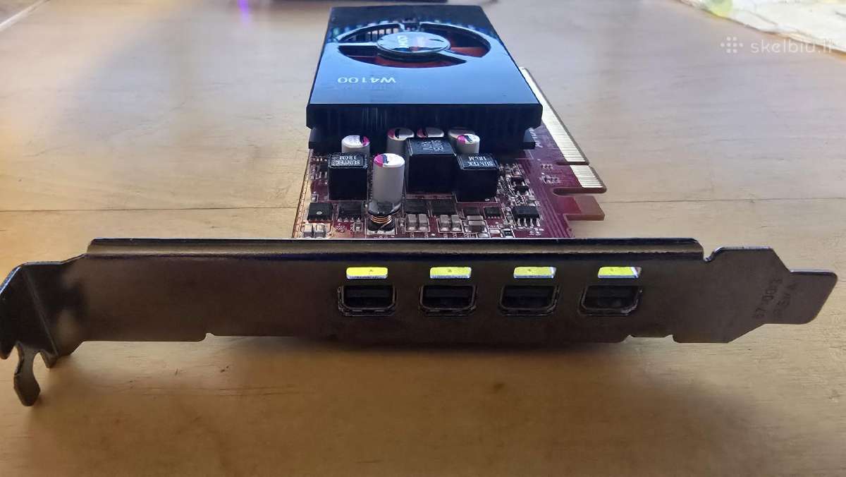 Amd Firepro W4100 2gb Gddr5 4x Minidp Pcie x16 50w - nuotraukos Nr. 6