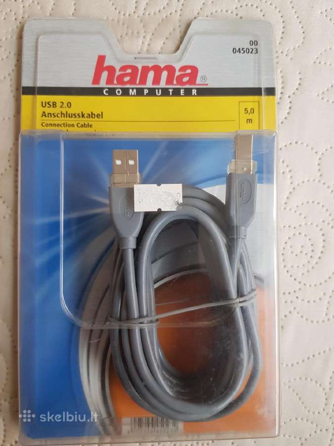 Usb 2.0 laidas. Hama, 5 m.