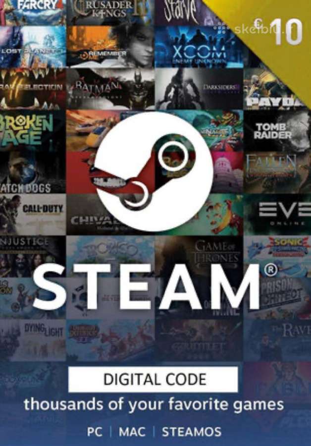 Steam wallet gift card