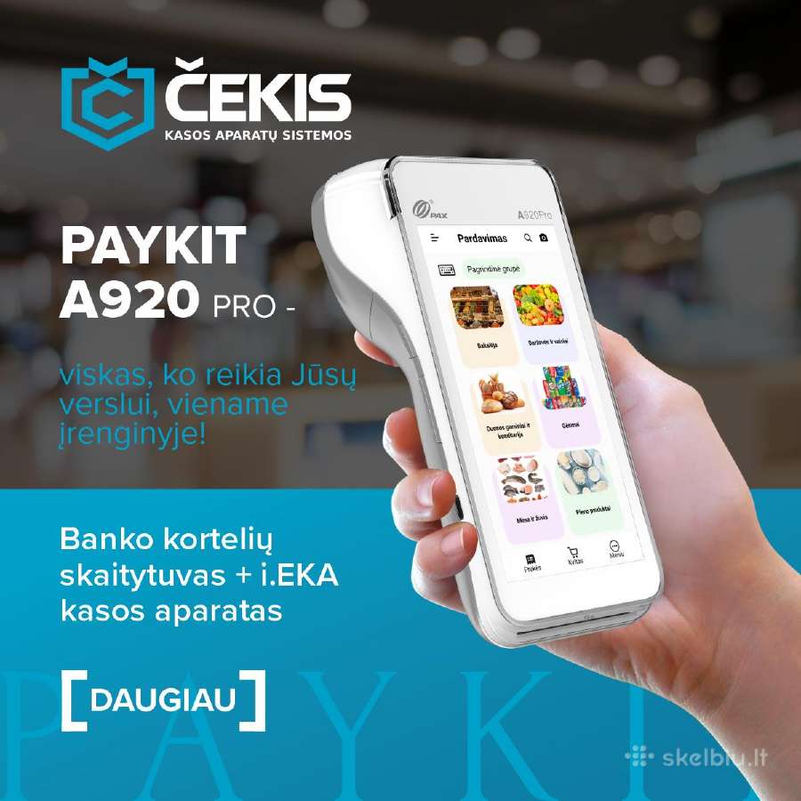 Kasos aparatas i.eka Pax A920 Pro - nuotraukos Nr. 5