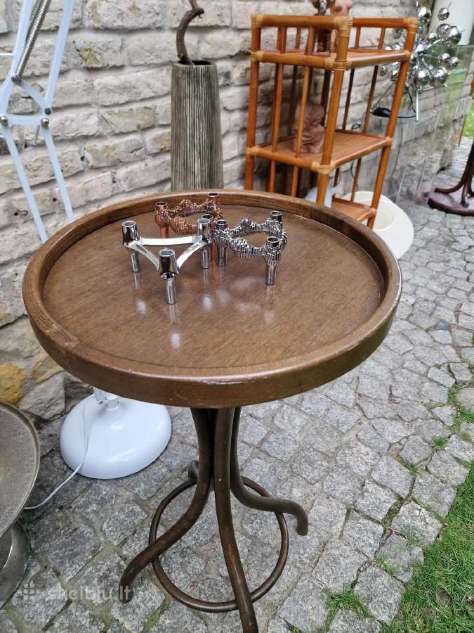 Vintažinis mid century Thonet namų baro staliukas - nuotraukos Nr. 16