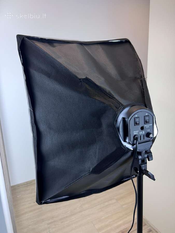 Apšvietimo rinkinys (softbox, stovai, lemputės) - nuotraukos Nr. 13