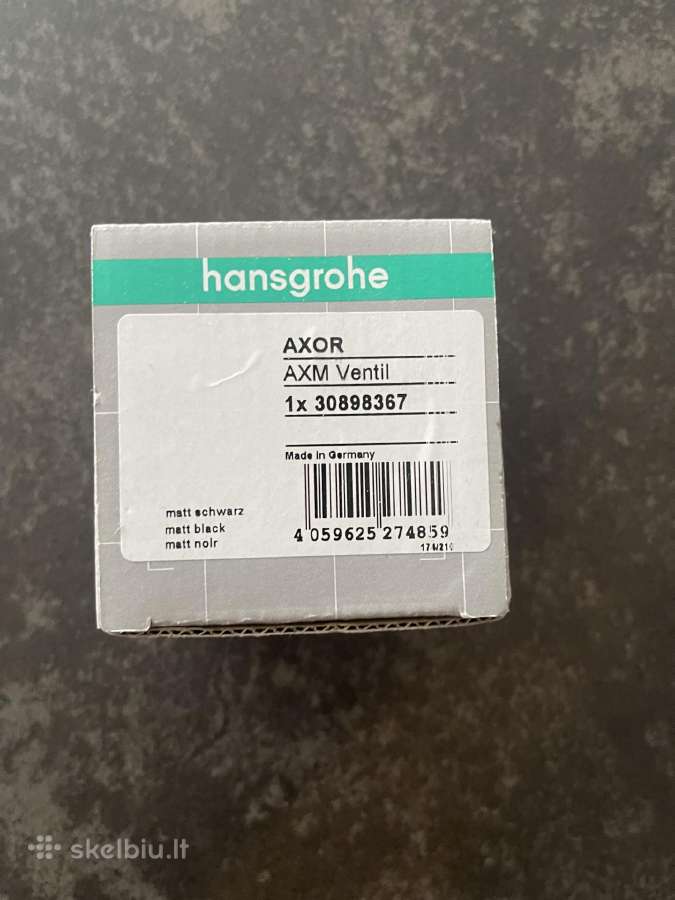 Dugno vožtuvas Hansgrohe (Juodas matinis)