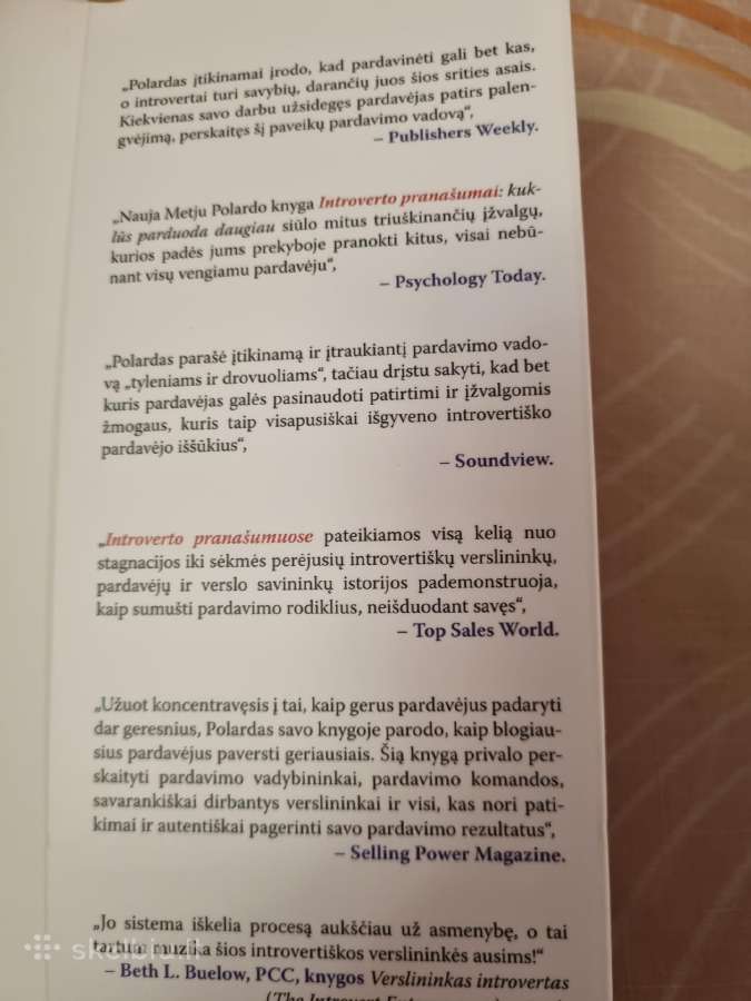 Introverto pranašumai , kuklūs parduoda daugiau - nuotraukos Nr. 7