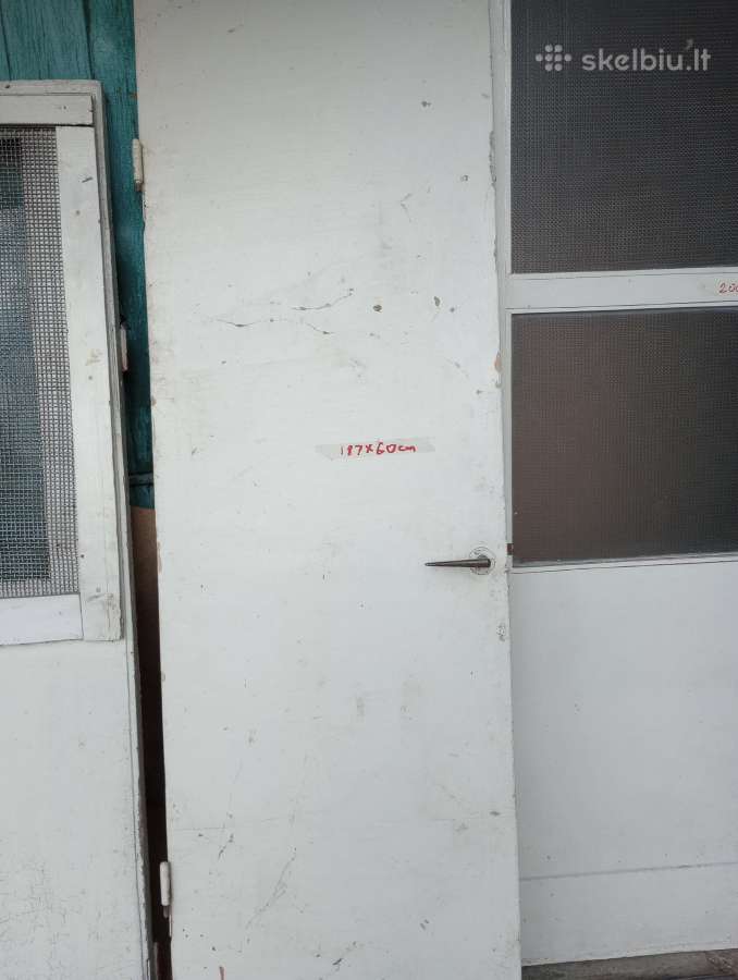 Dovanoju, naudotos durys 2 vnt.baltos su stiklais - nuotraukos Nr. 2