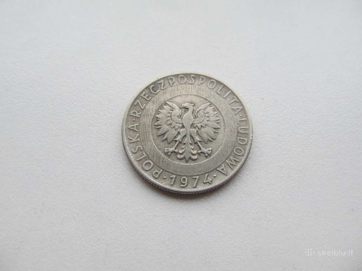 20 zlotu , Lenkija , 1974 - nuotraukos Nr. 2