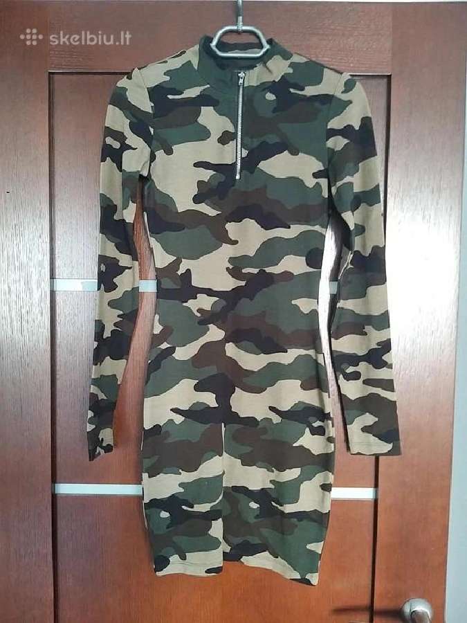Militaristinė aptempianti suknelė
