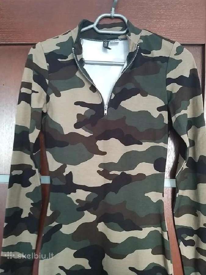 Militaristinė aptempianti suknelė - nuotraukos Nr. 3