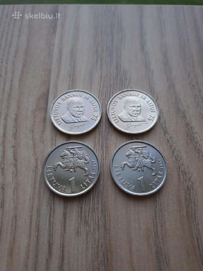 1997 metų 1 litas Jurgutis Unc